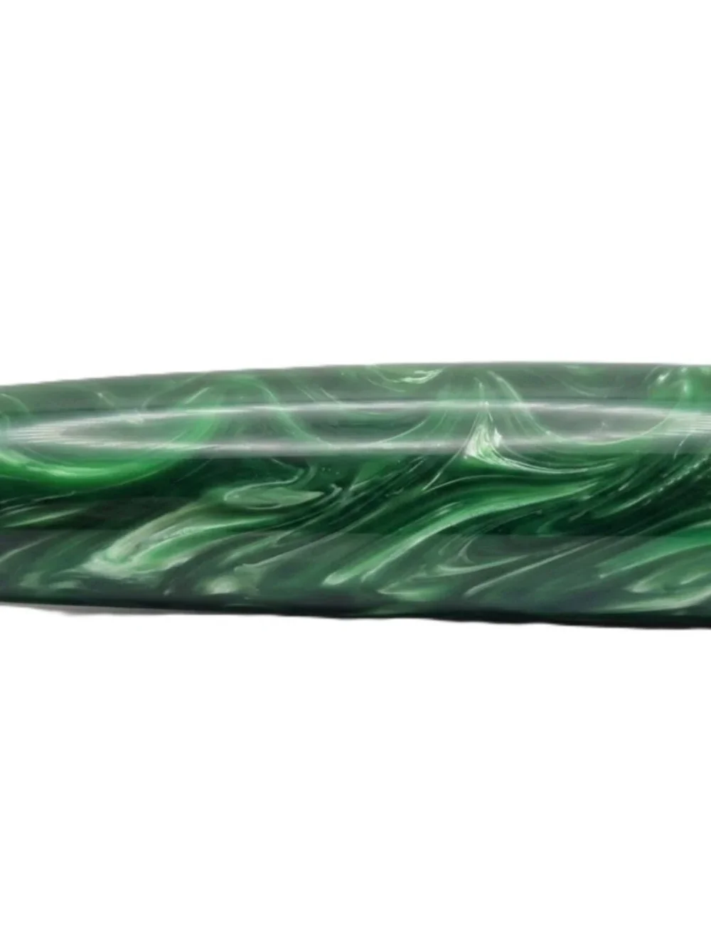 Chef's Knife, 8 Inch Stainless Steel Blade, Green Marbled Resin Handle, Gift Box